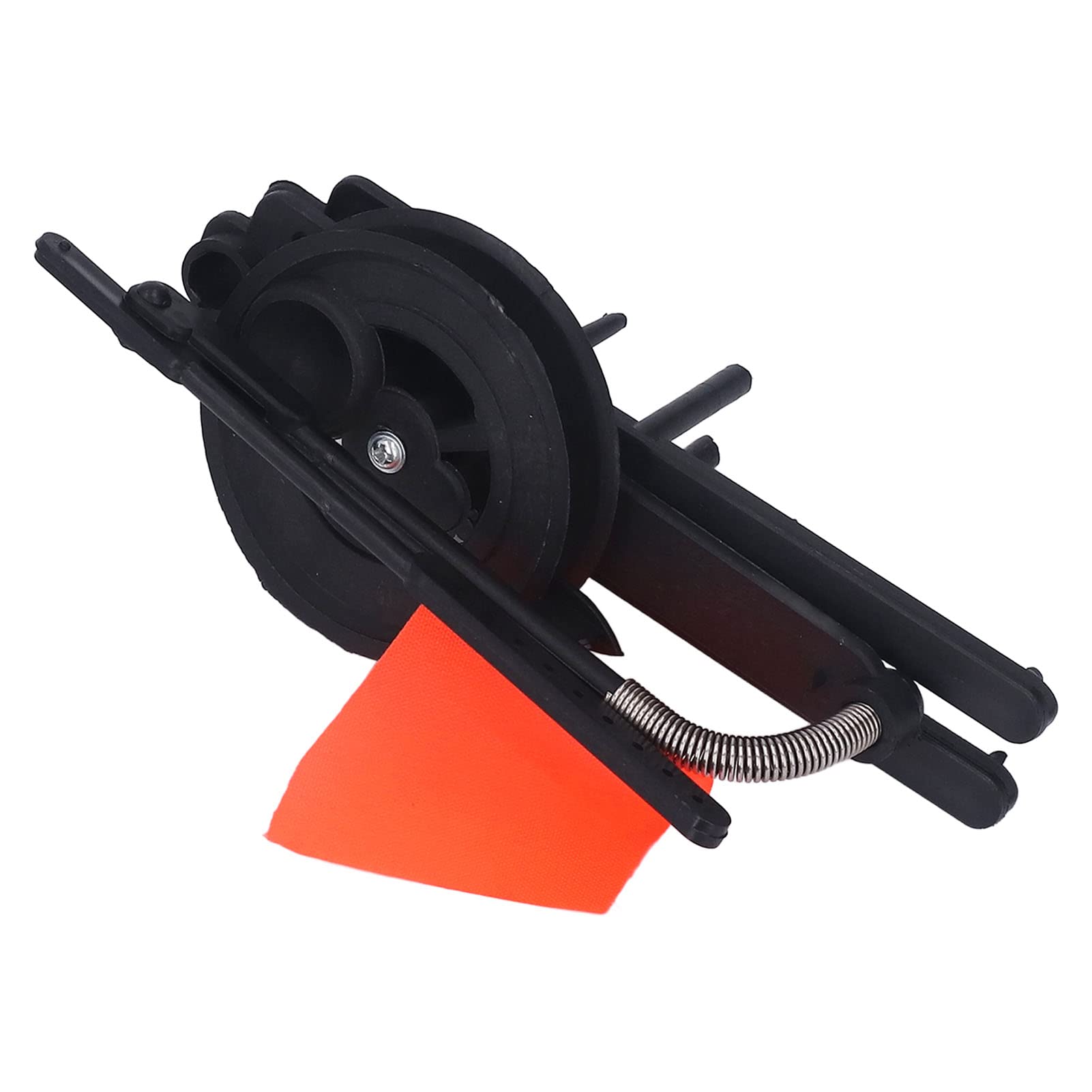 TopYond Winter Ice Fishing Flag - High Visibility Triangular Marker with Fixed Tip-Up Pole for Ice Fishing | Perfect for Ice Holes, Lake Fishing & Winter Angling