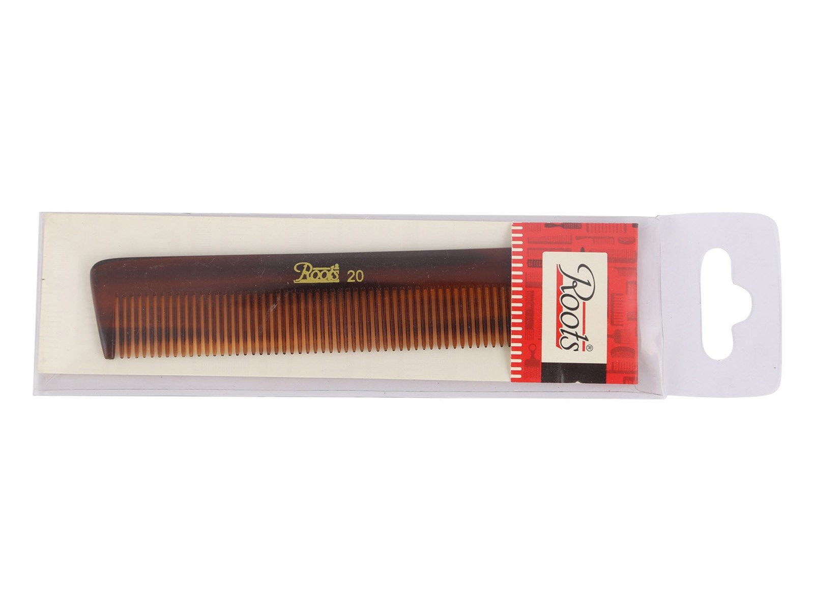 Roots Pocket Hair Comb - Fine Rounded Teeth for Gentle Detangling - Damage-Free Styling Comb for Men & Women (Model 20) - Perfect for Travel, Purse & Everyday Hair Care