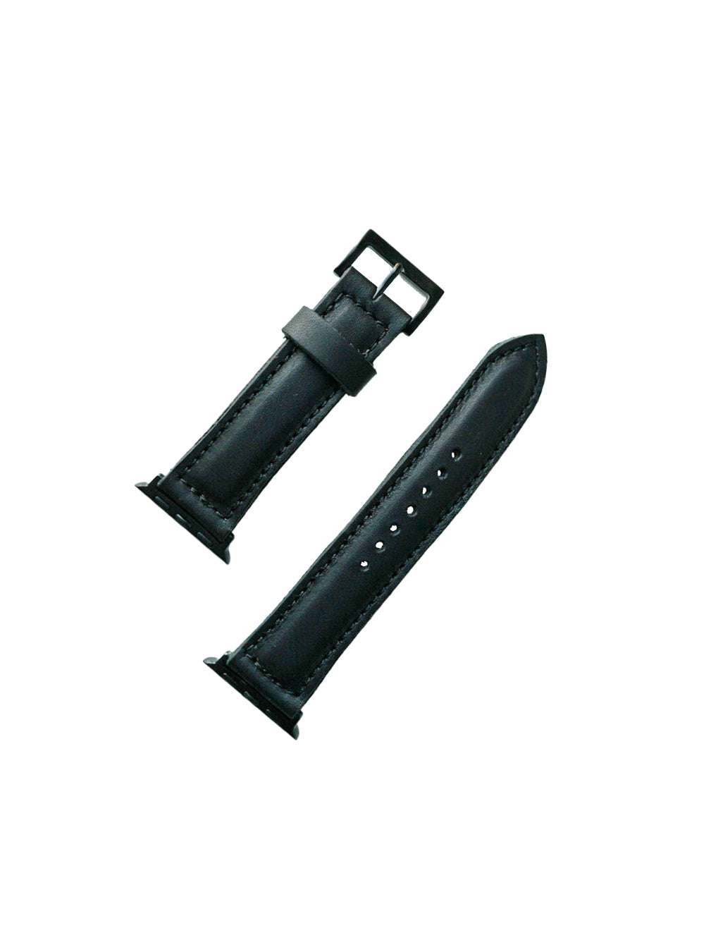 Apple Watch Band - Flat Black Replacement Strap for Apple Watch Series 9/8/7/6/5/4/3/2/1 - Soft Silicone Sport Wristband - Perfect for Workouts, Running & Everyday Wear
