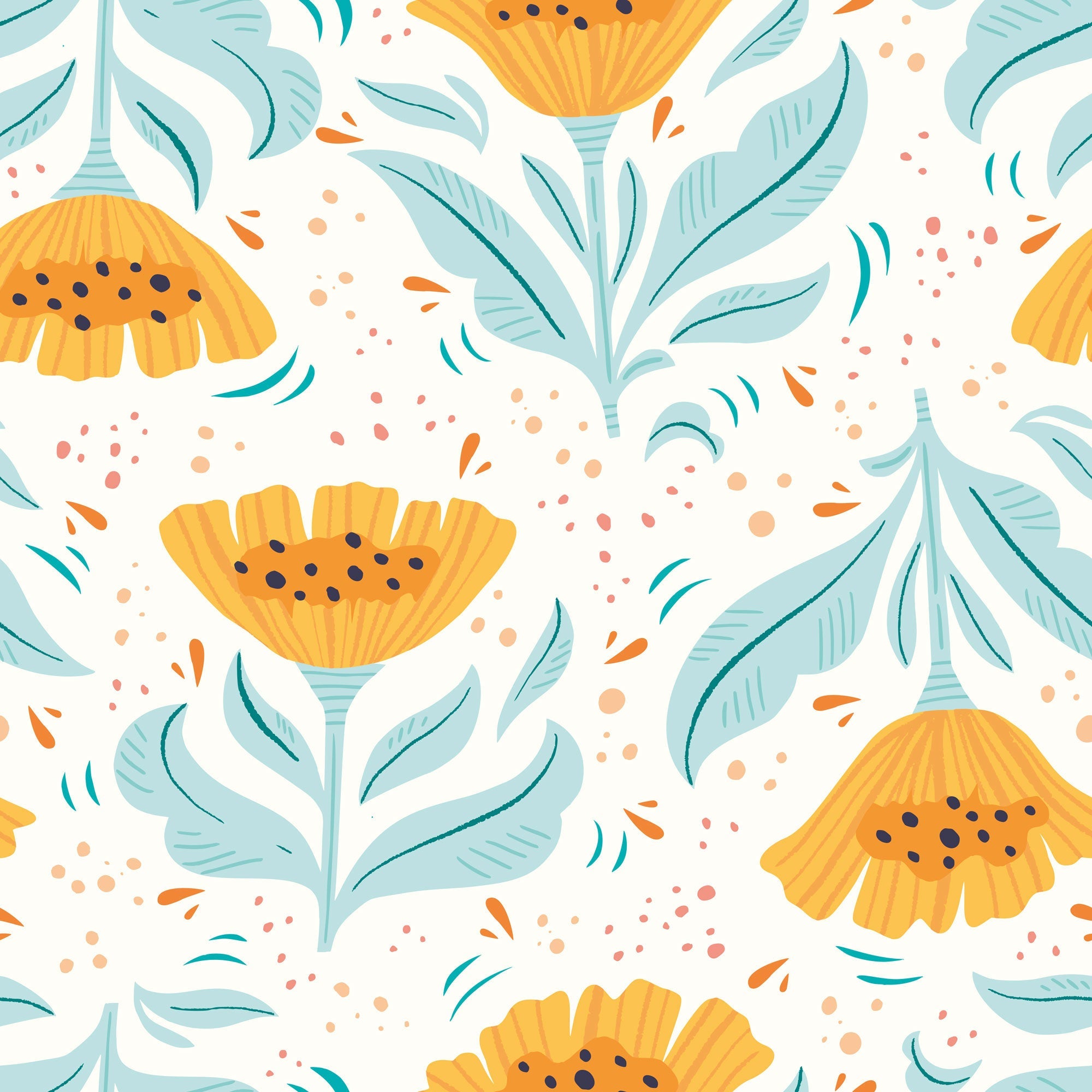 Floral Wallpaper Samples for Kids - Designer Nursery & Bedroom Decor - Perfect for Girls' Rooms & Play Areas
