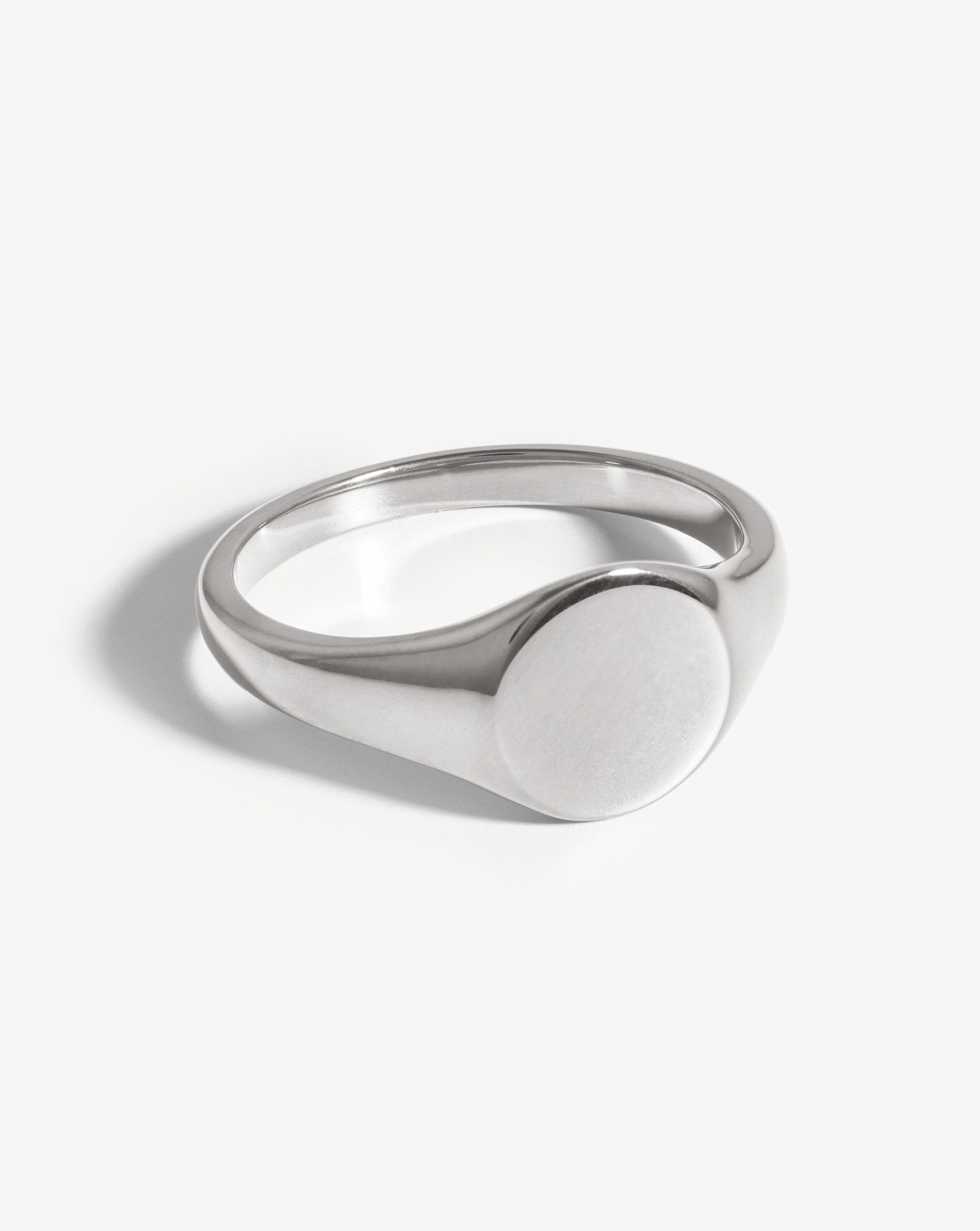Custom Engraved Sterling Silver Signet Ring for Men & Women - Personalized Monogram, Initials, or Symbol - Perfect for Gifts, Weddings, and Special Occasions