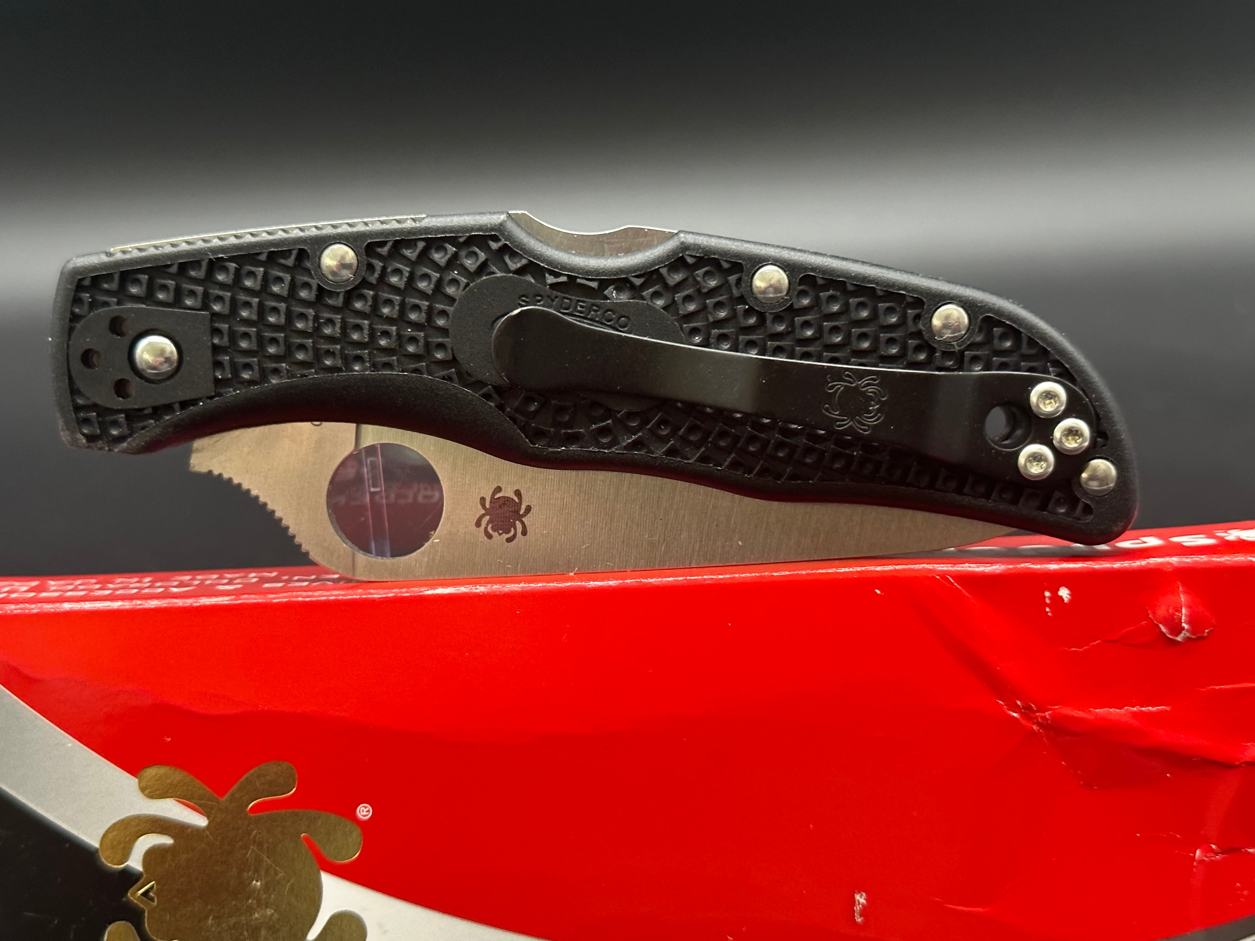 Spyderco Endela FRN Scales Folding Knife with VG-10 Stainless Steel Blade - EDC, Outdoor, Camping & Survival Gear