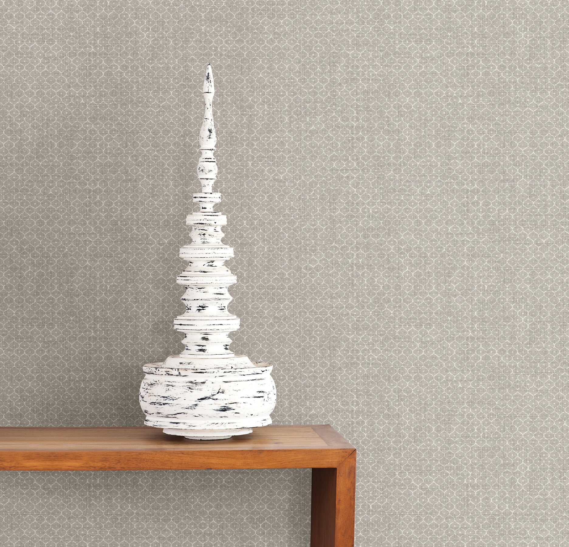 Kismet Grey Hip Grey Textured Wallpaper - Modern Peel and Stick Wallpaper for Living Room, Bedroom, or Office | A Street Prints