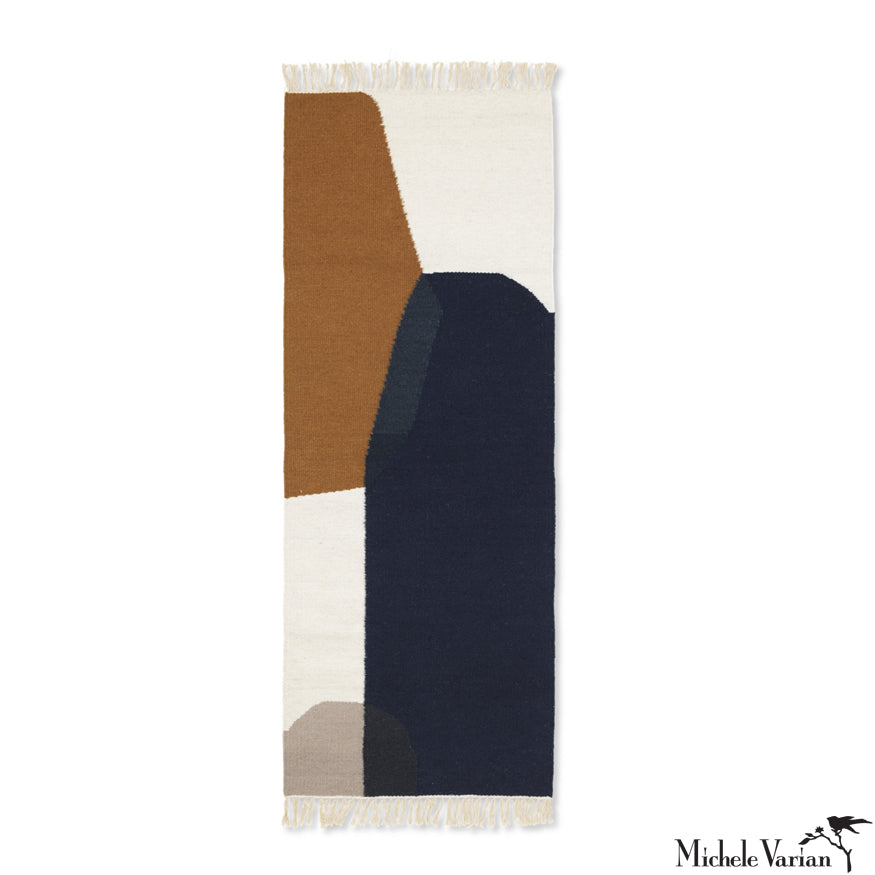 Modern Abstract Shapes Merge Rug - Non-Slip Soft Area Rug for Living Room, Bedroom, Office - Boho Chic Home Decor for Cozy Spaces