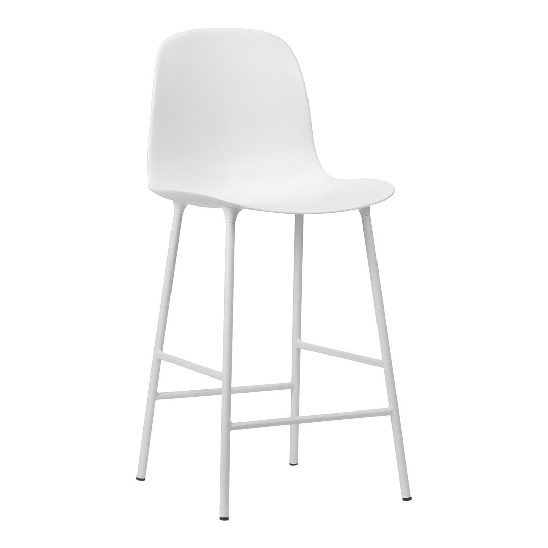Modern Form Counter Stool - Adjustable Height Bar Stool for Kitchen Island, Breakfast Nook & Home Bar - Sleek Contemporary Design for Dining & Entertaining