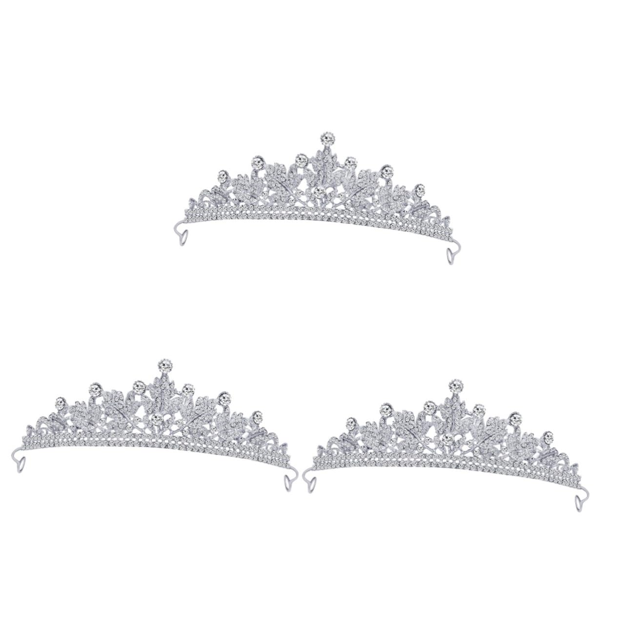 Beavorty 3-Piece Bridal Headpiece Set - Rhinestone & Pearl Wedding Tiara, Headband & Hair Jewelry for Women | Perfect for Bridal Shower, Wedding Ceremony & Reception Accessories