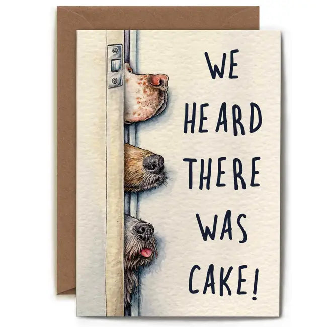 Bewilderbeest Birthday Card - Funny 'Heard There Was Cake' Greeting Card for Parties & Celebrations - Perfect for Birthdays, Anniversaries & Special Occasions