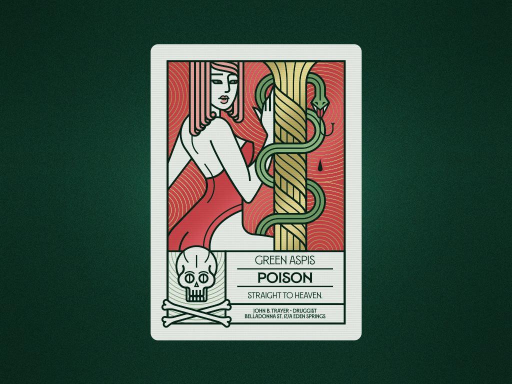 Poison Aspis Playing Cards - Premium Quality Poker Cards for Magic Tricks, Card Games & Collectors | Perfect for Poker Nights, Magic Shows & Gifts