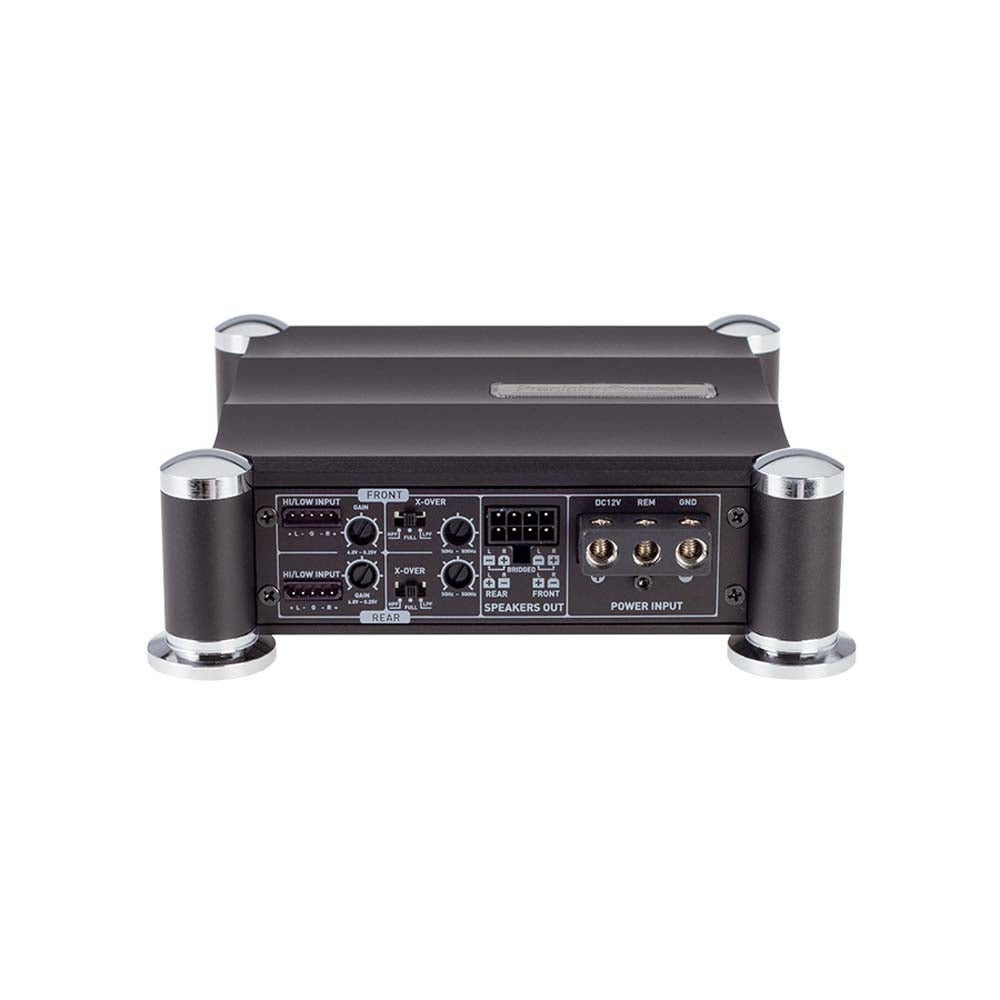 Precision Power A400.4D 400W RMS ATOM Series Class D 4 Channel Car Amplifier - High Power Car Audio System for Enhanced Sound Quality in Vehicles, Trucks & SUVs