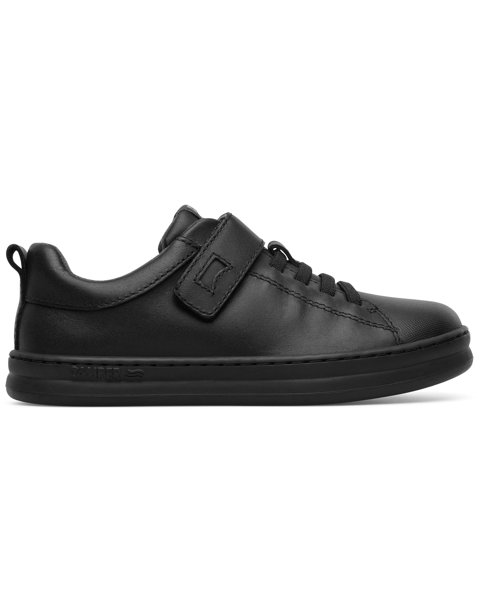 Camper Kids Runner Four Sneakers in Black - Comfortable & Durable Running Shoes for Boys & Girls - Perfect for School, Play & Outdoor Activities