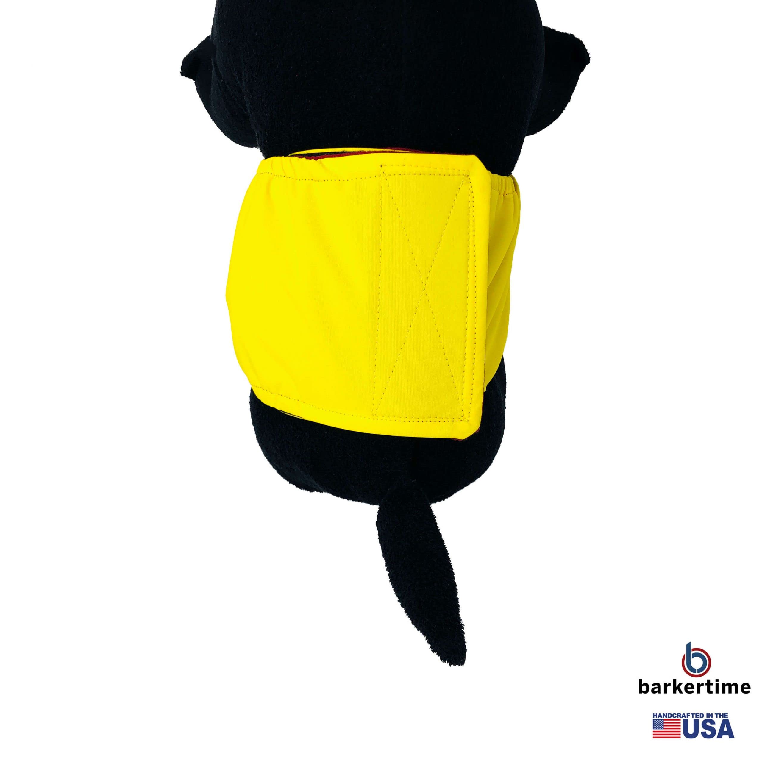 Premium XXL Lemon Yellow Dog Belly Band - Male Dog Wrap Diaper for Incontinence (Made in USA) - Perfect for House Training, Travel & Senior Dogs
