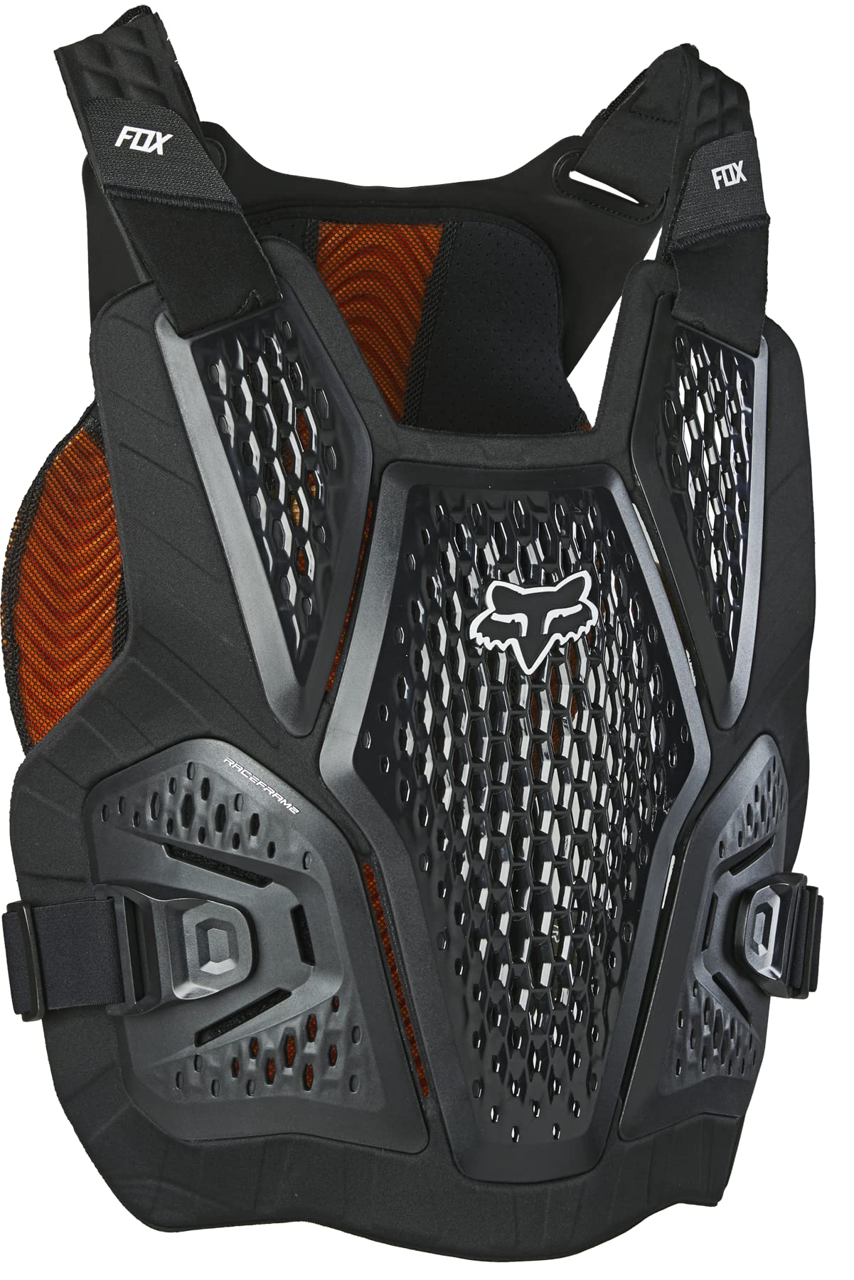Fox Racing Raceframe Impact SB CE D3O Motocross Chest & Back Protector - Black (L/XL) | CE Certified Safety Gear for Off-Road Racing & MX Riding