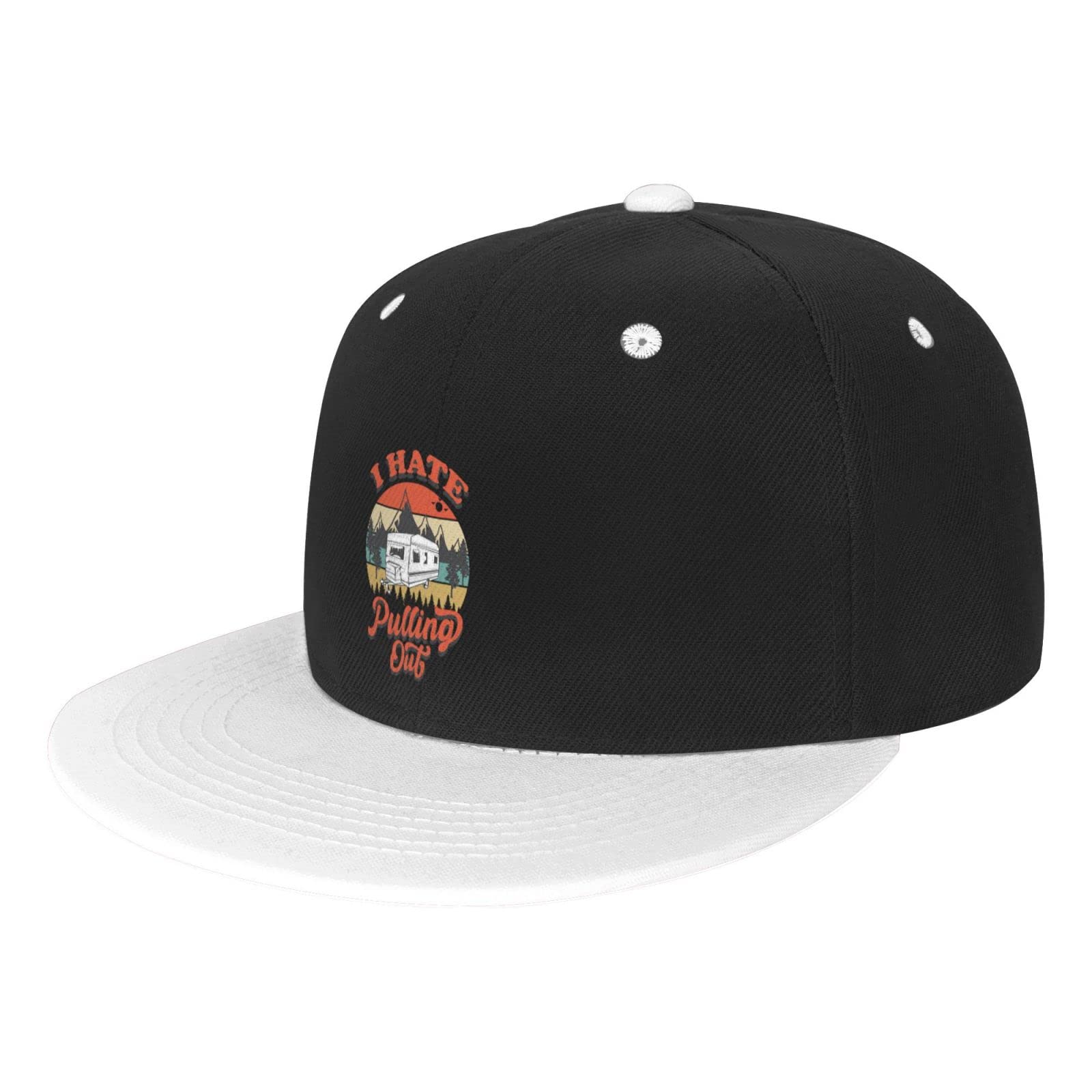 Funny Camper RV Camping Trailer Dad Hat - 'I Hate Pulling Out' Humorous Trucker Cap for Men & Women - Perfect for Fishing, Road Trips & Outdoor Adventures