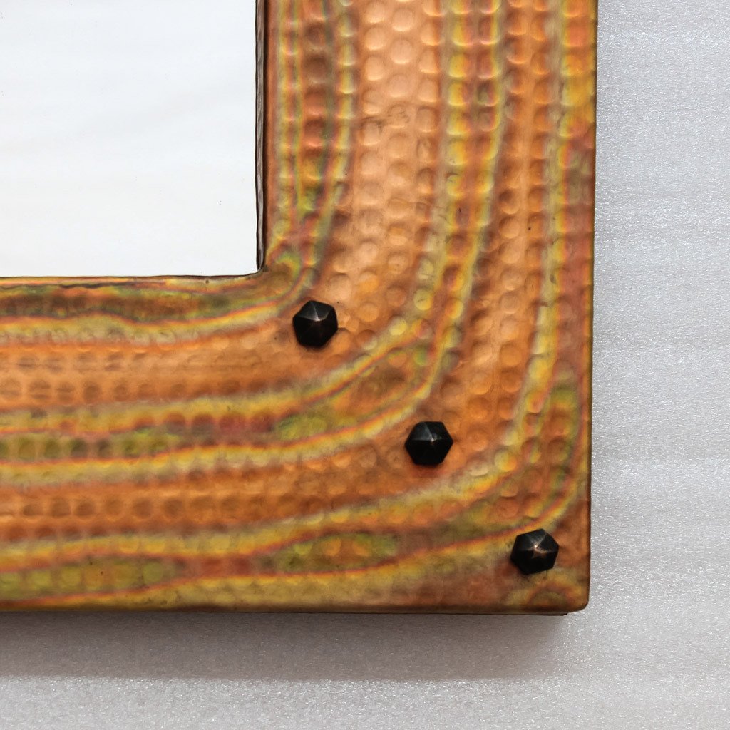 Hammered Copper Vanity Mirror 27