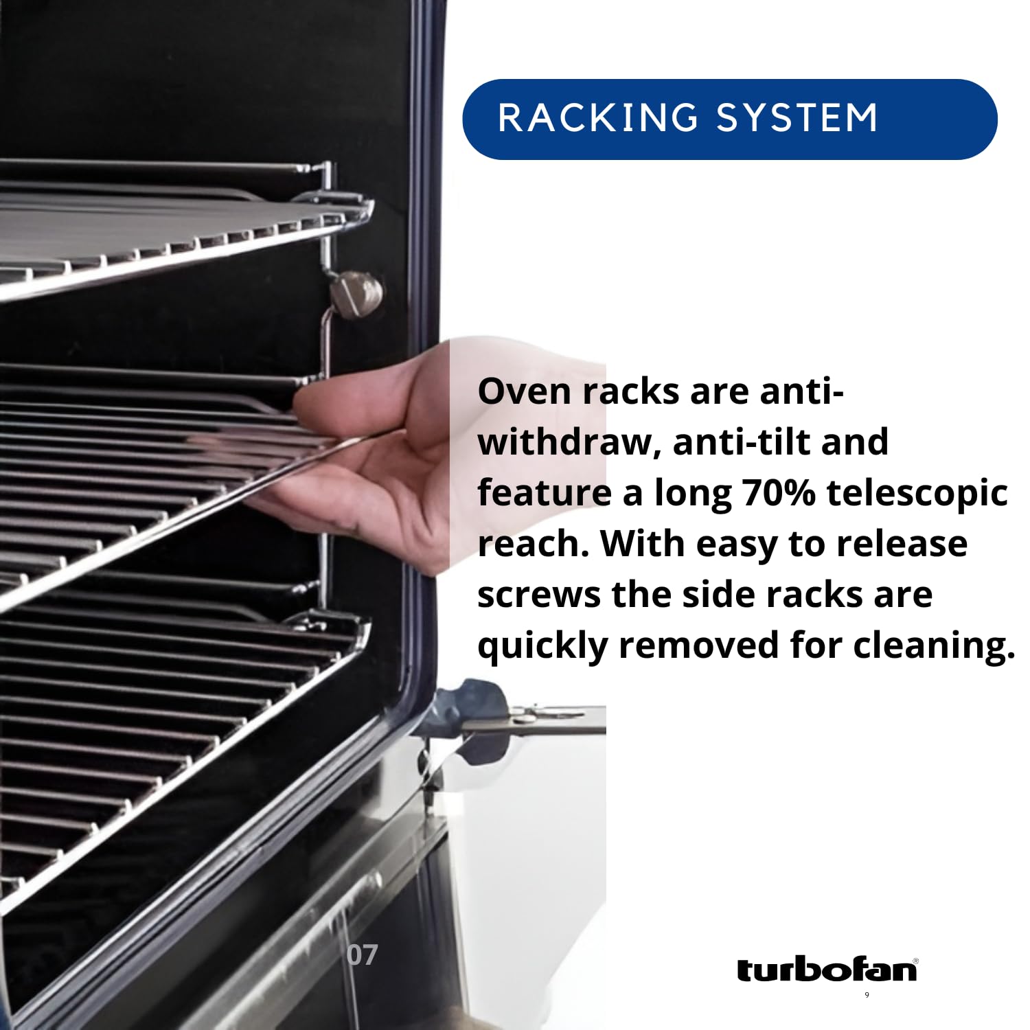 Moffat Turbofan Full Size Countertop Electric Convection Oven - Single Deck, Manual Control, 208V/50/60/1PH - Perfect for Bakeries, Restaurants & Commercial Kitchens