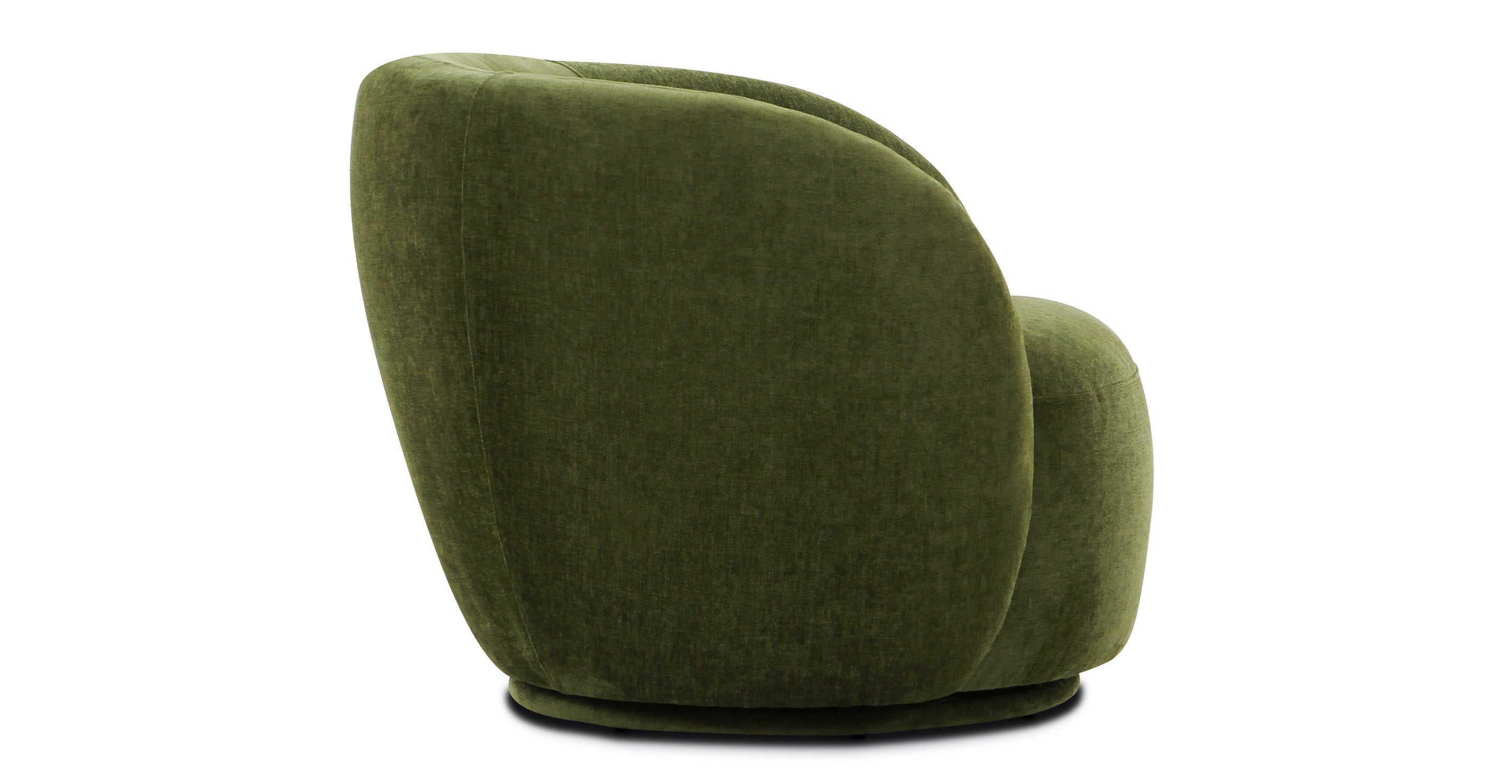 Modern Poole Swivel Lounge Chair - 360 Degree Rotating Accent Chair for Living Room, Bedroom, Office - Comfortable Upholstered Fabric Recliner with Sturdy Metal Base - Perfect for Relaxing, Reading & Lounging