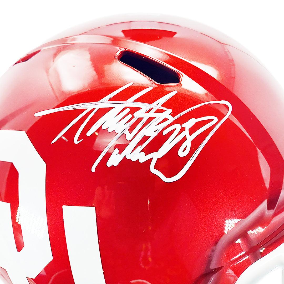 Authentic Adrian Peterson Signed Oklahoma Sooners Speed Full Size Football Helmet - Beckett Certified - Perfect for Collectors, Sports Memorabilia Displays & Sooners Fans