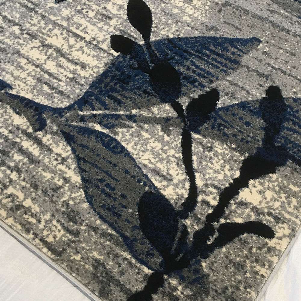 Alina Handmade Grey Ink Painting Area Rug 200x290cm (6.6x9.5ft) - Modern Abstract Oriental Design for Living Room, Bedroom & Office Decor