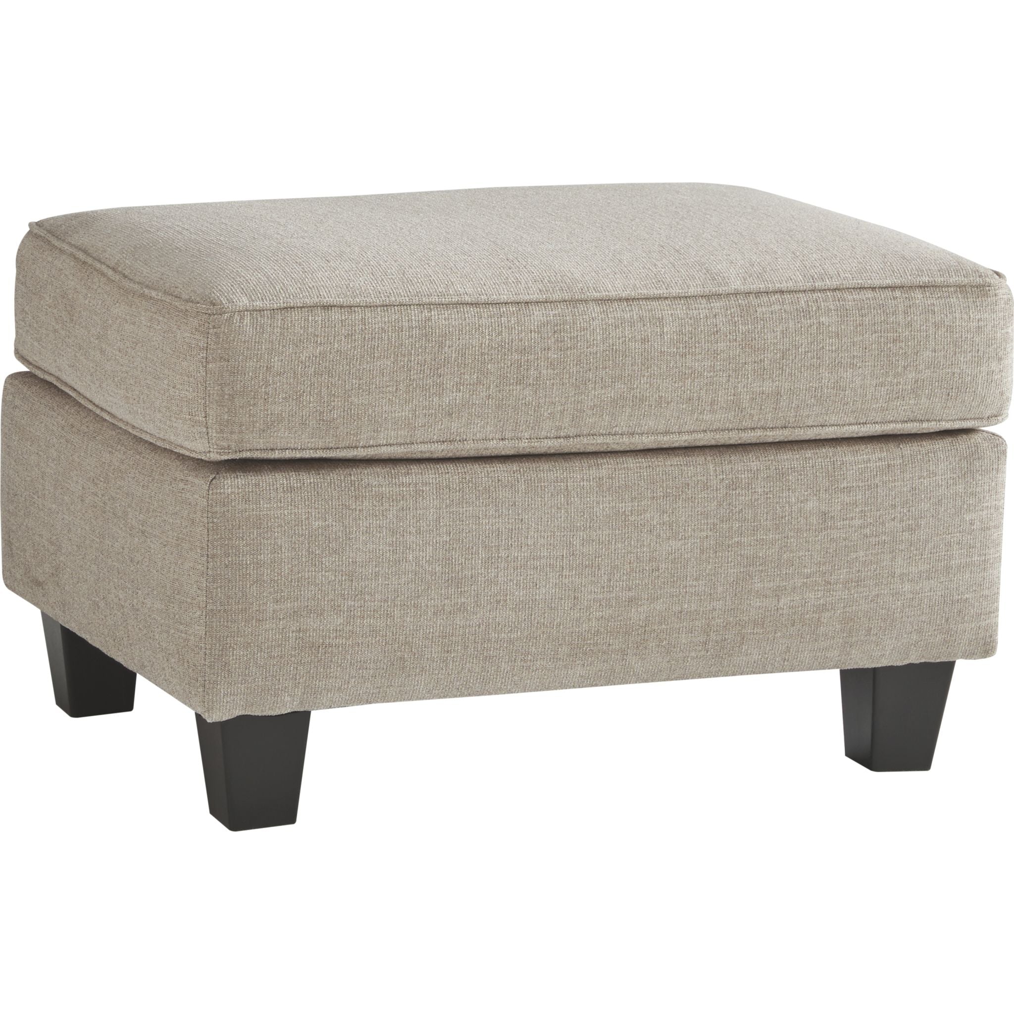 Abney Ottoman in Driftwood Finish - Stylish Storage Bench & Footrest for Living Room, Bedroom, or Entryway