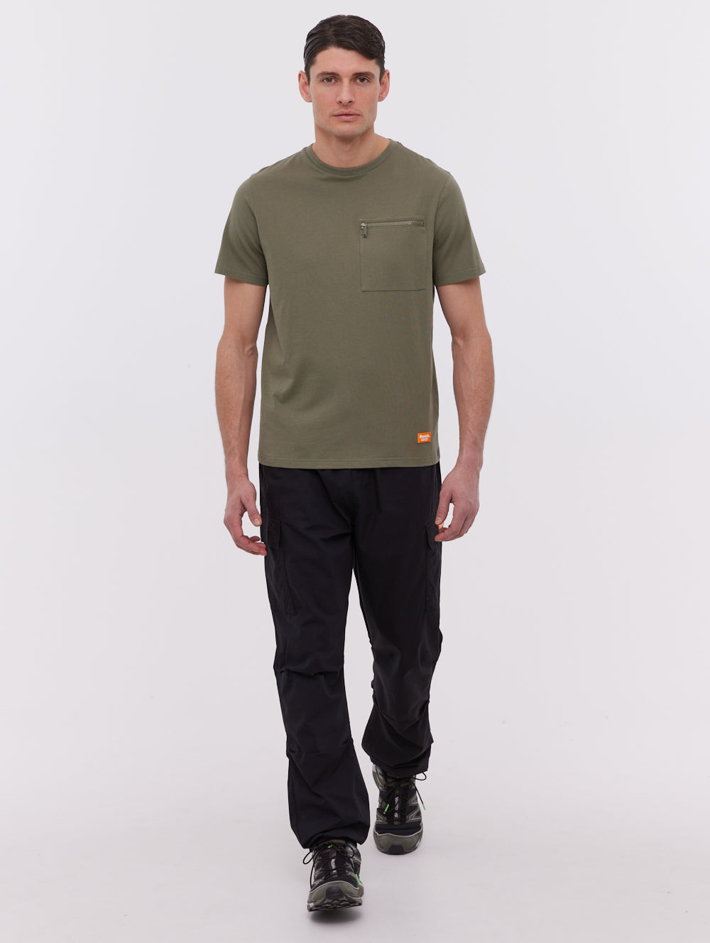 Hapsi Men's Casual Pocket T-Shirt - Comfortable Cotton Crew Neck Tee for Everyday Wear, Work, and Outdoor Activities