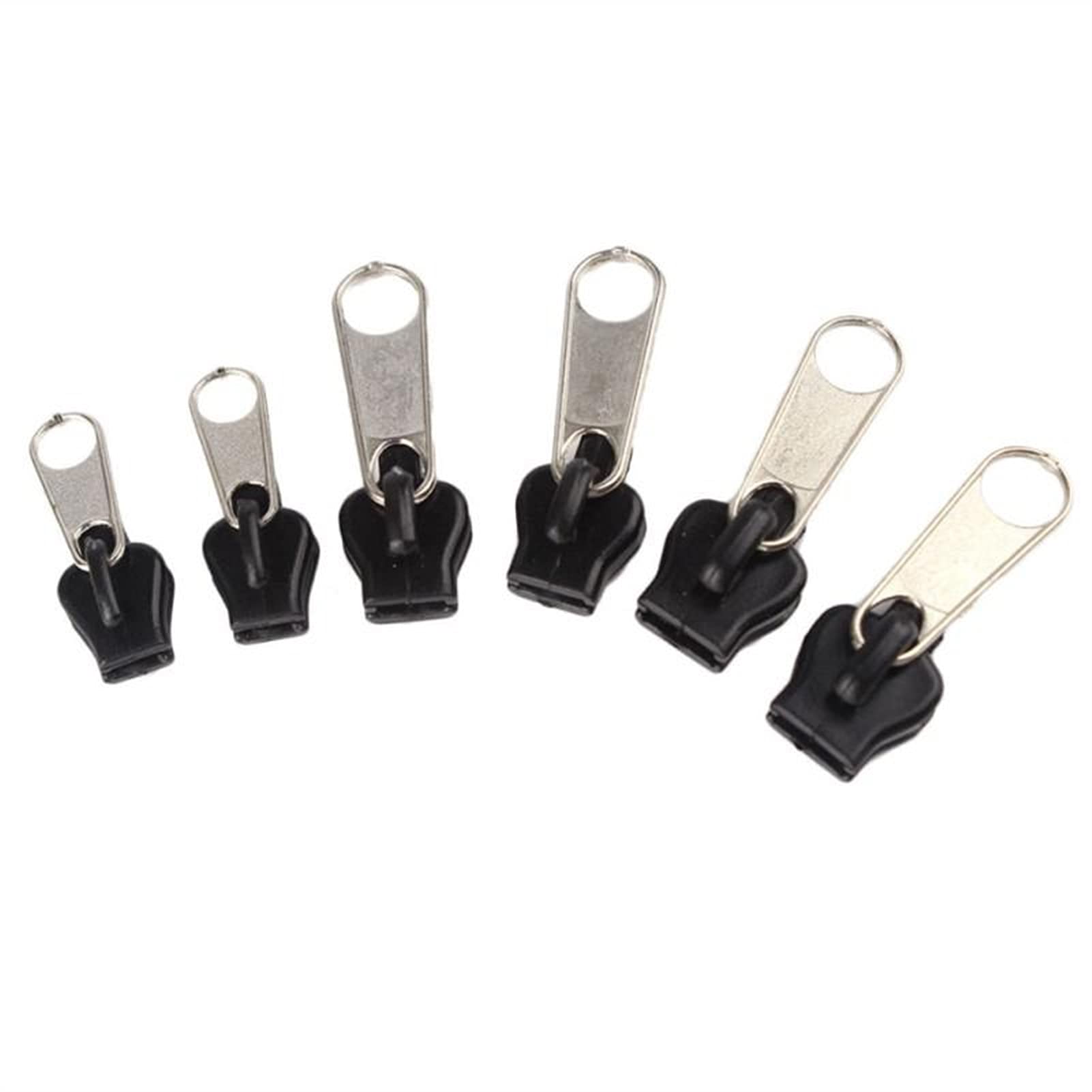 Zkenshan 6-Piece Universal Zipper Repair Kit - Fix Broken Zippers Instantly | Replacement Sliders & Teeth for Jackets, Bags, Jeans | Durable Sewing Supplies for Home & Travel (6PCS)