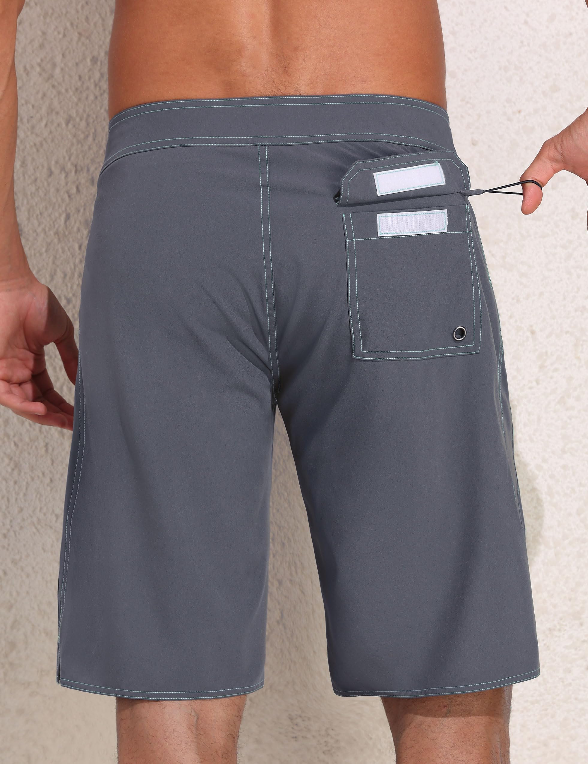 **Nonwe Men's 2-in-1 Swim Trunks with Compression Liner – Quick-Dry, Cargo Surf Board Shorts with Pockets – Perfect for Swimming, Beach, Surfing & Water Sports**