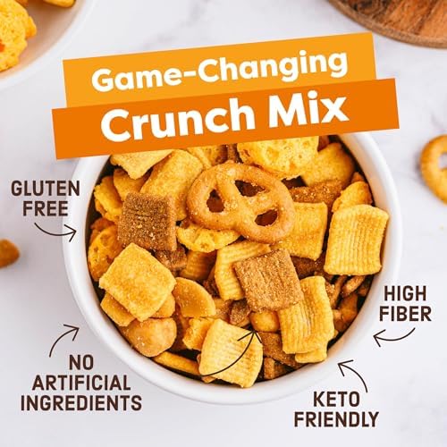 Catalina Crunch High Protein Keto Snack Mix - Low Carb, High Fiber Grab & Go Variety Pack (12 Bags: 6 Traditional & 6 Cheddar) | 1.85oz Bags for Work, School & Travel | Keto Friendly Protein Snacks for Weight Loss & Healthy Lifestyle