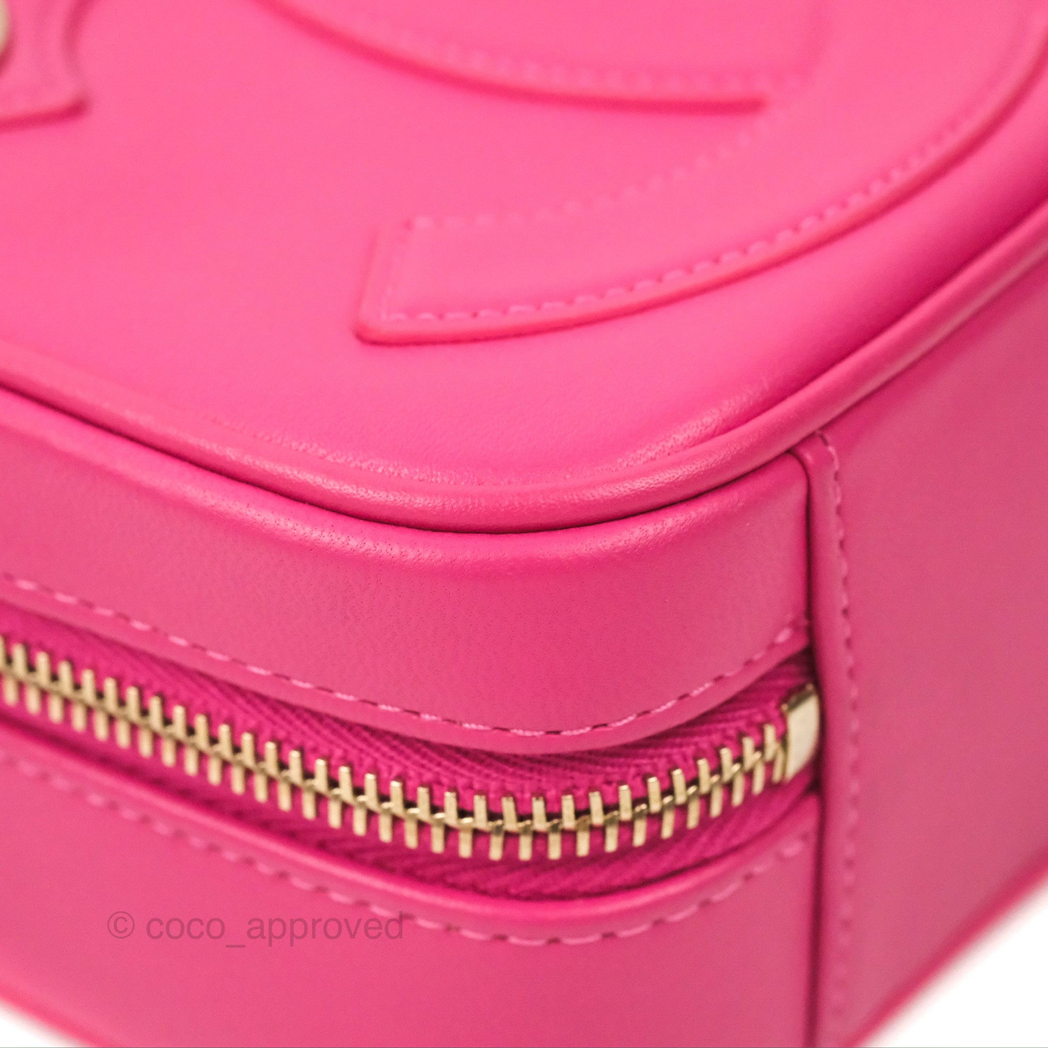 Chanel CC Mania Camera Bag in Pink Lambskin Leather with Gold Hardware - Perfect for Everyday Use, Travel & Fashion Accessories