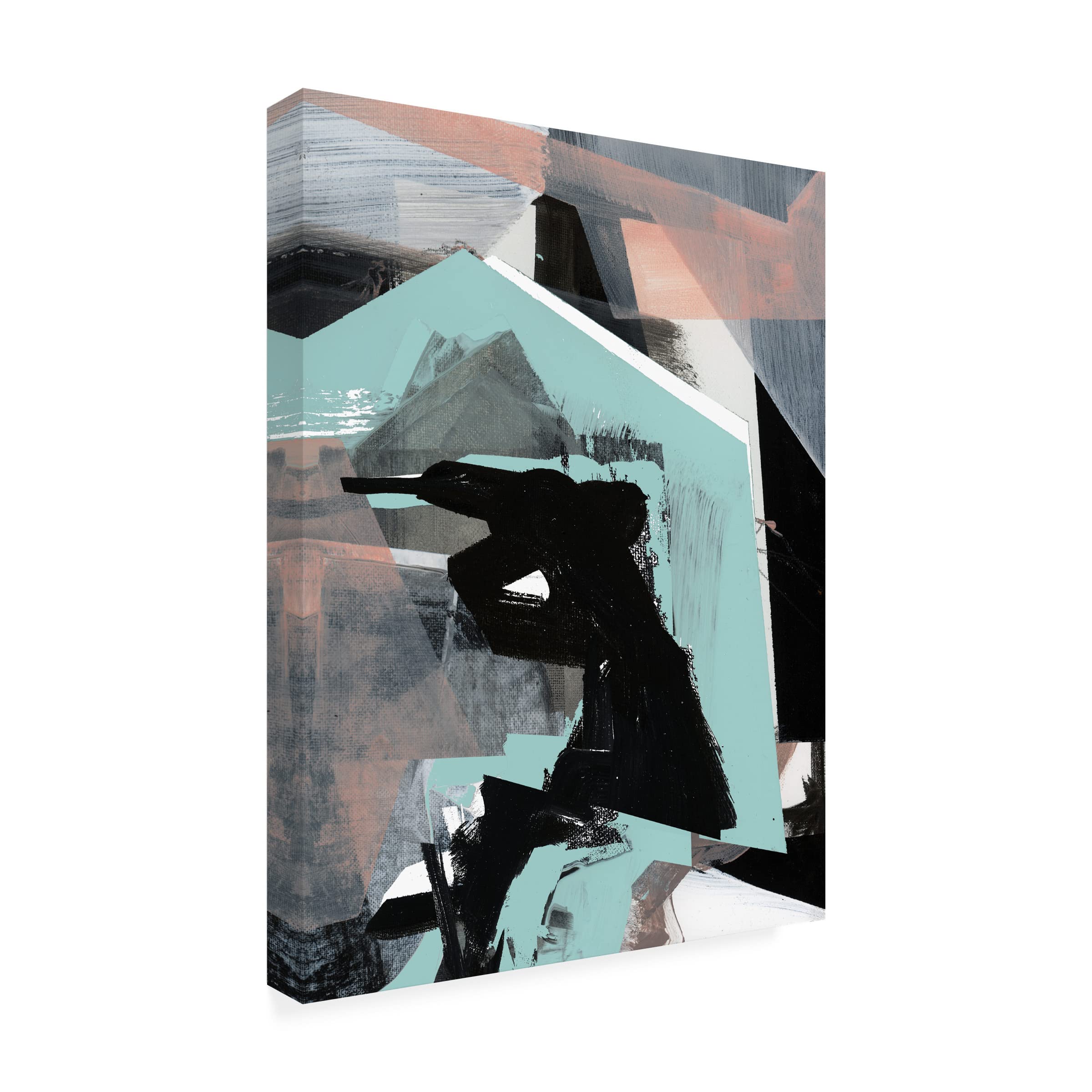 Trademark Fine Art 'Mix II' Canvas Art by Cartissi - Modern Abstract Wall Decor for Living Room, Bedroom & Office - Perfect for Home & Office Interior Design