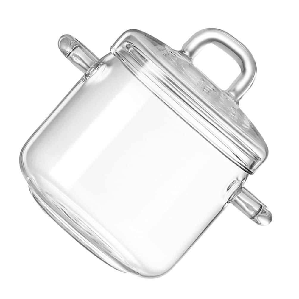 Cabilock Clear Glass Coffee Cups with Lids - 12oz Glass Cereal Bowls with Handles, Breakfast Milk Mugs for Tea, Espresso, Yogurt & Beverages - Perfect for Home, Office & Cafe Use