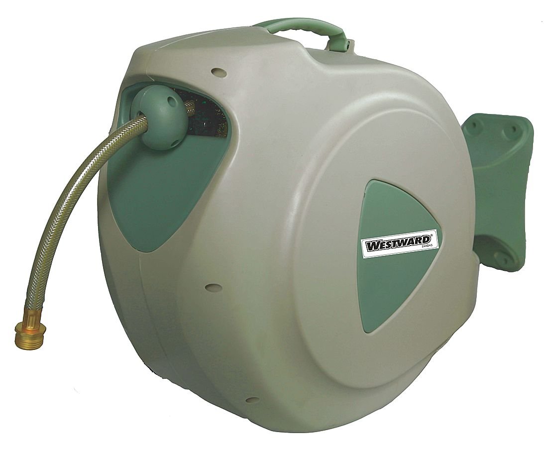 100 ft Heavy Duty Polypropylene Hose Reel - Durable Water Hose Storage for Garden, Yard & Outdoor Use