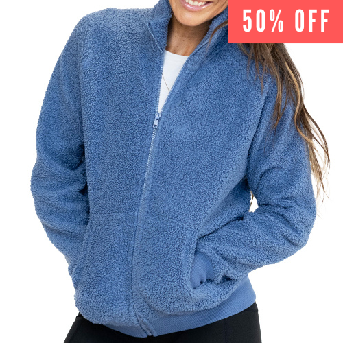 Sherpa Blue - Premium Quality Sherpa Fabric for Cozy Blankets, Jackets & Winter Apparel | Soft & Warm Material for Cold Weather Comfort