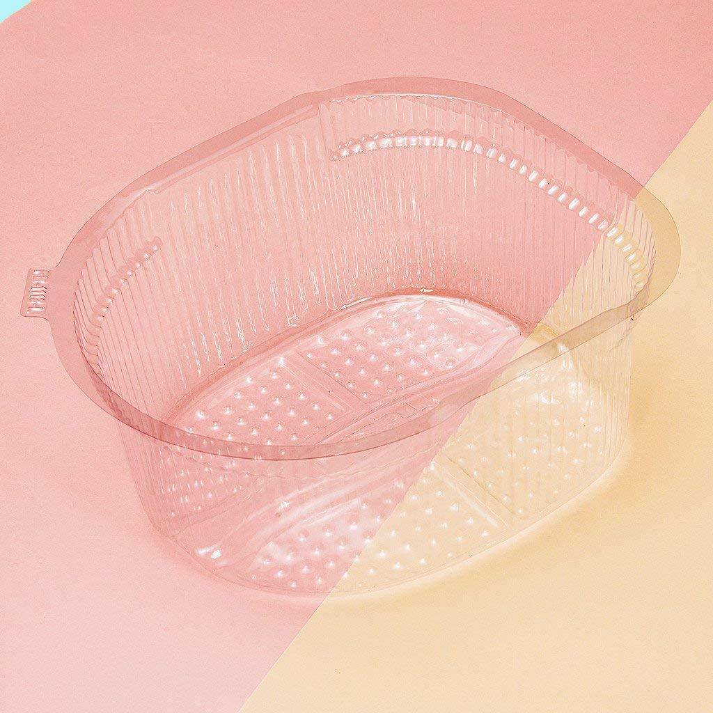 Relaxing Footsie Footbath Spa Tub Liners - 100 Count (Bulk Case) or 10 Pack - Disposable Foot Soak Liners for Pedicures, Spa Treatments & At-Home Foot Care