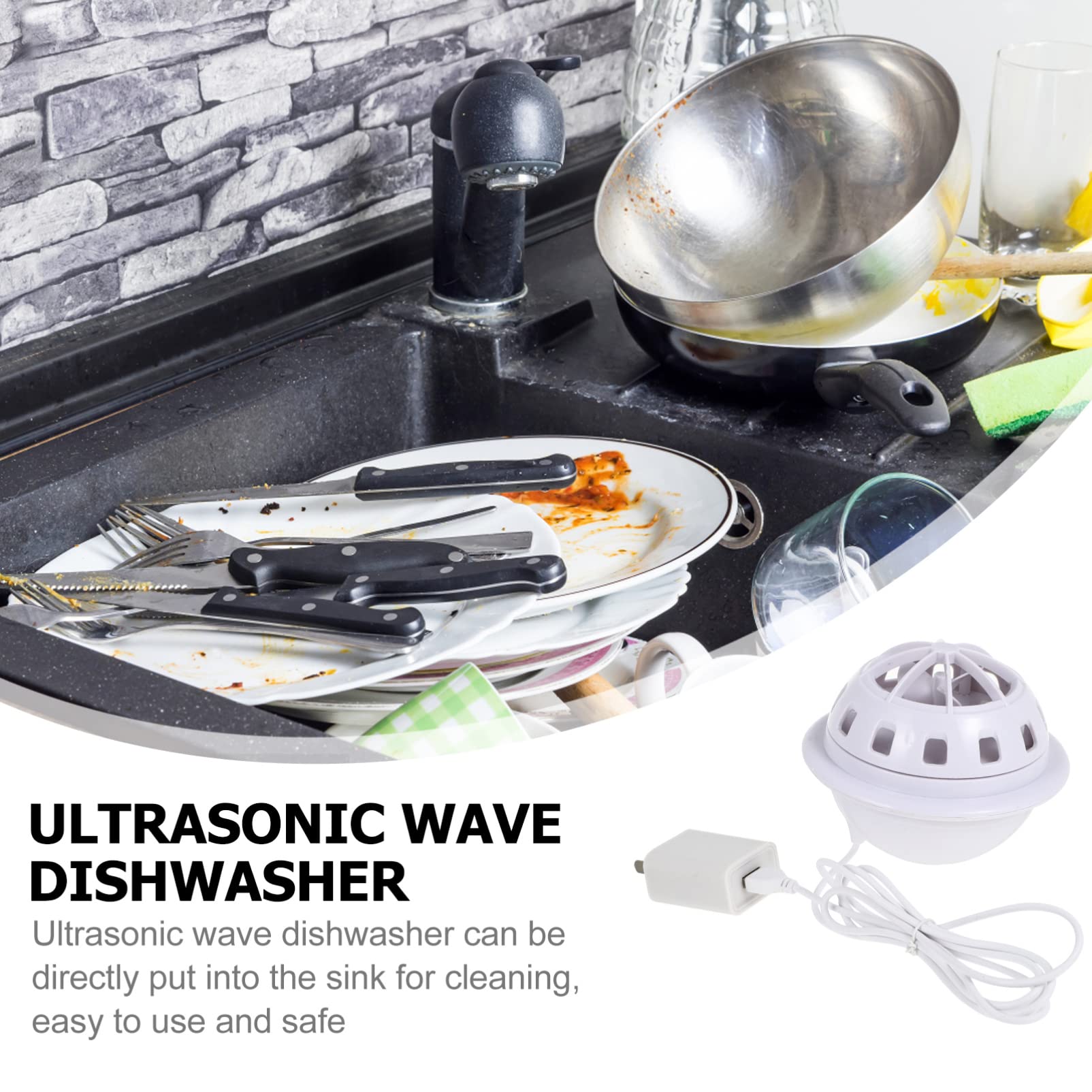 DOITOOL Portable Mini Dishwasher - Compact USB-Powered Washing Machine for Kitchen, Travel, Business Trips, Apartments & Dorms | White Portable Dish Washer for Small Spaces & On-the-Go Use