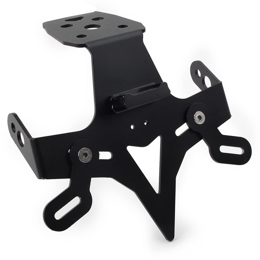 High-Quality LED License Plate Light Holder & Bracket - Steel Fender Eliminator for Kawasaki Ninja ZX-25R (2020-2021) - Perfect for Motorcycle Customization & Nighttime Visibility