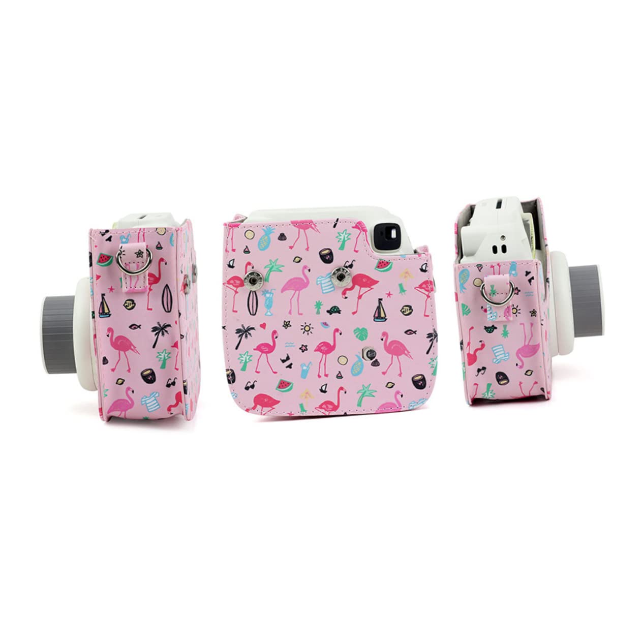 Gadpiparty 2-Pack Cute Pattern Protective Case for Fujifilm Instax Mini 9 Instant Camera - Waterproof Camera Bag & Hard Shell Cover for Travel, Parties, and Everyday Use