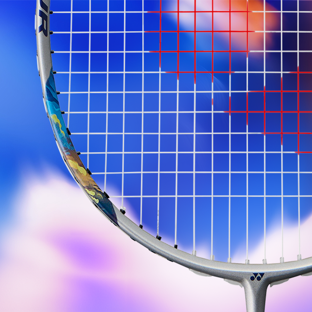 Yonex Nanoflare 700 Play Badminton Racket - Silver/Sky Blue - Lightweight Carbon Fiber Shaft for Speed & Control - Perfect for Recreational & Competitive Play