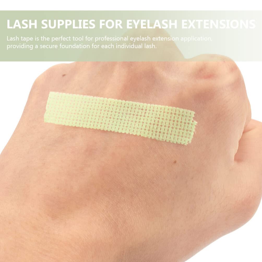 Beaupretty 20 Rolls Eyelash Extension Tape - Non-Woven Breathable Lash Grafting & Lifting Tape for Professional Makeup, Salon Supplies (Green) - Perfect for Eyelash Extensions, Lash Lifts & Eyeshadow Application