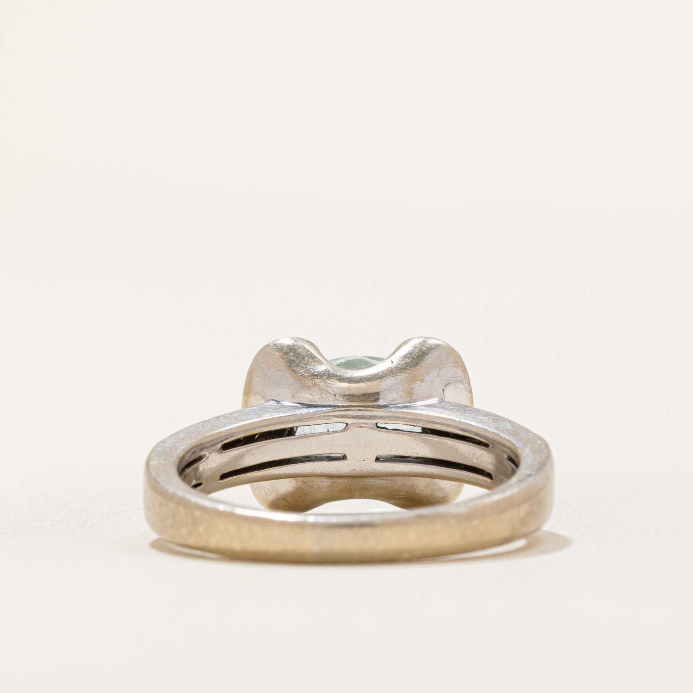 1.60ct Aquamarine & 0.38ct Diamond Cocktail Ring - Size 8 | Elegant Statement Jewelry for Evening Parties, Weddings & Special Occasions