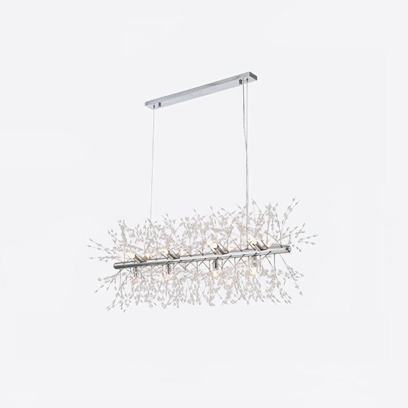 Elegant Dandelion Chandelier - Modern Crystal Ceiling Light Fixture for Dining Room, Bedroom & Living Room Decor