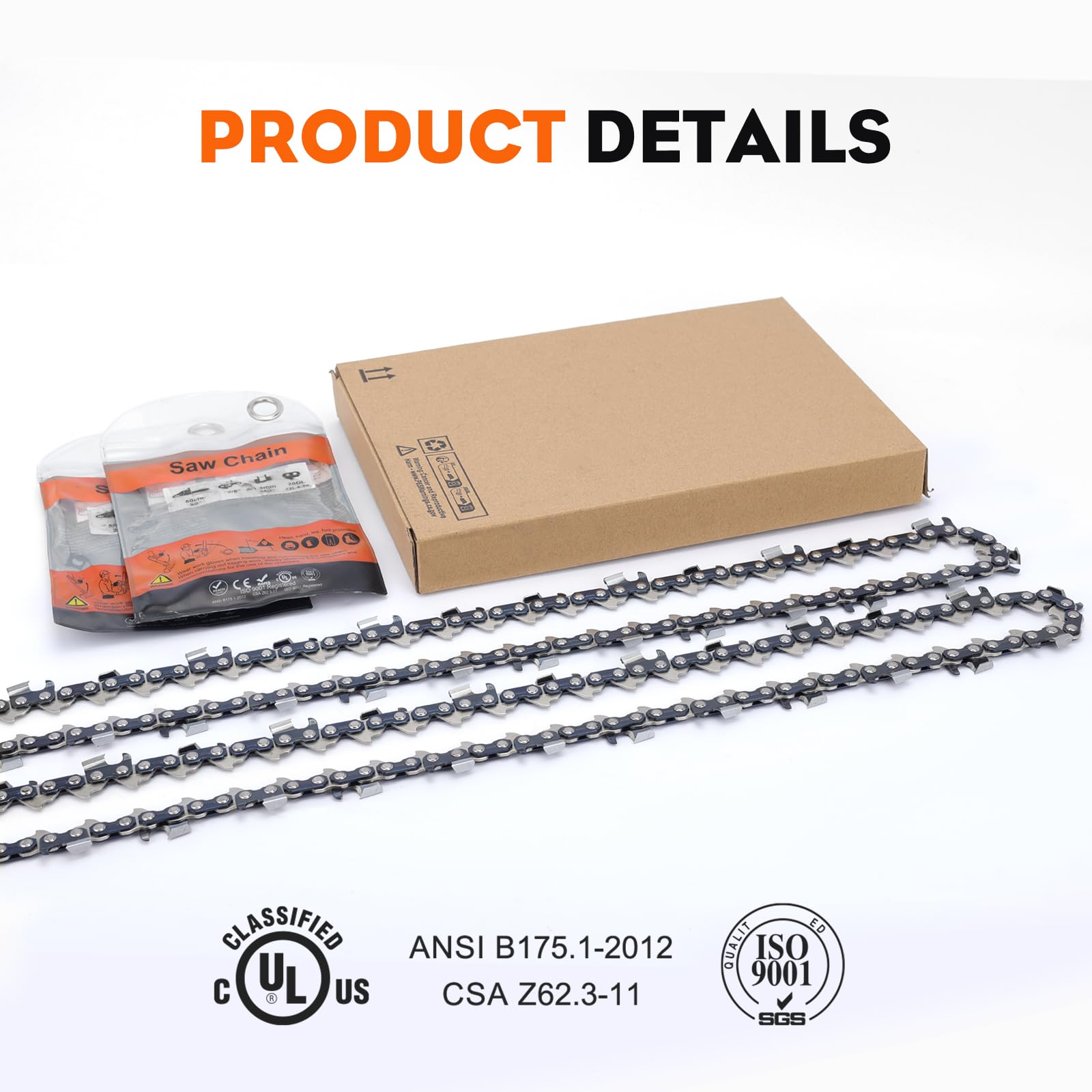 Hipa CS-590 20 Inch Chainsaw Chain Replacement for Echo CS-590 CS-600 - 3/8