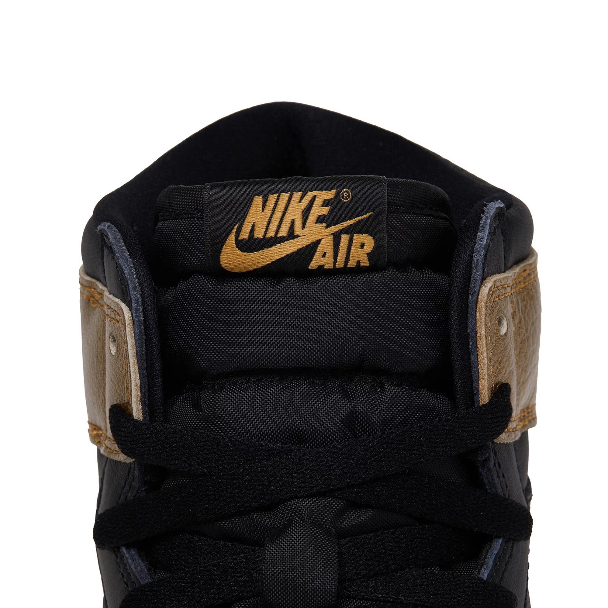 Air Jordan 1 Retro High OG 'Black Metallic Gold' Sneakers (2024) - Men's Basketball Shoes for Streetwear & Casual Style