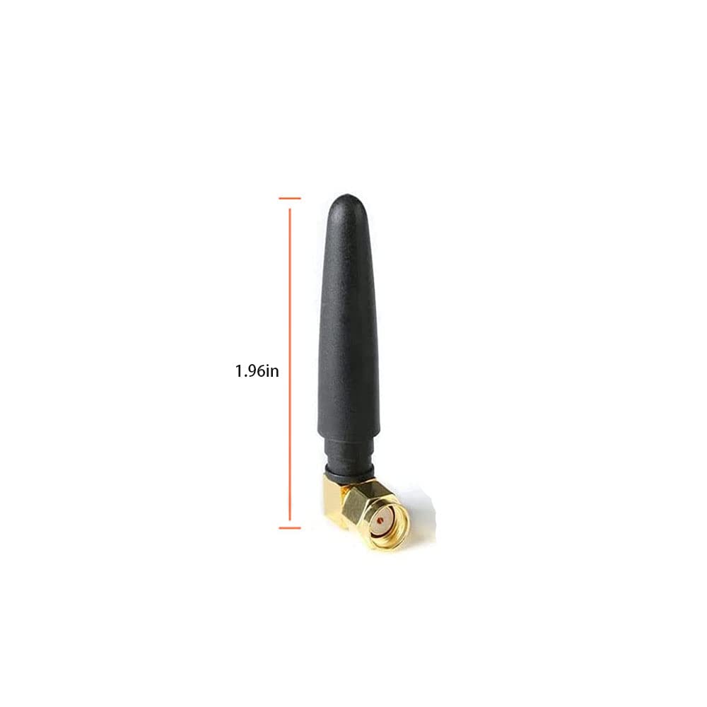 2.4GHz Mini WiFi Antenna (2-Pack) - CORONIR FPV Omnidirectional RP-SMA Male Antenna for Wireless Backup Cameras, WiFi 6 Routers, Mini-ITX Motherboards & TuffTalk Cards | Perfect for Drone FPV, Home Networking & PC Builds