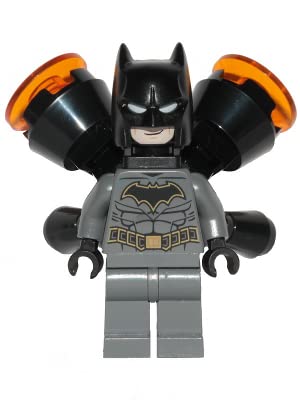 LEGO Superheroes Batman Minifigure with Rocket Pack & Grappling Hook Gun - Collectible Action Figure for Kids & Adults | Superhero Play, Display & Gift Idea