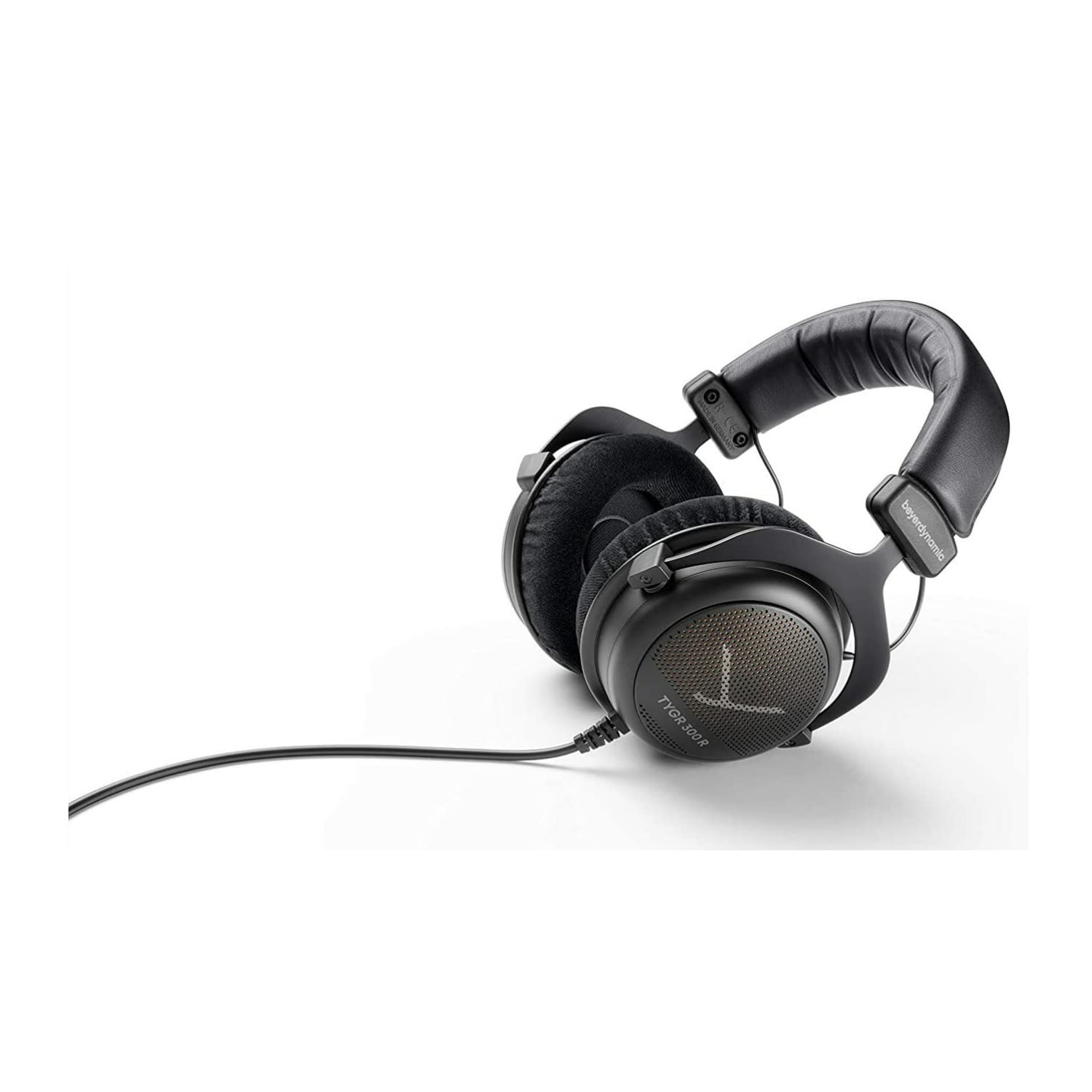 beyerdynamic TYGR 300 R Open-Back Gaming Headphones with Headphone Hanger Mount - Premium Audio Bundle for PC, PS5, Xbox Series X Gaming & Streaming (Includes Cable Organizer)