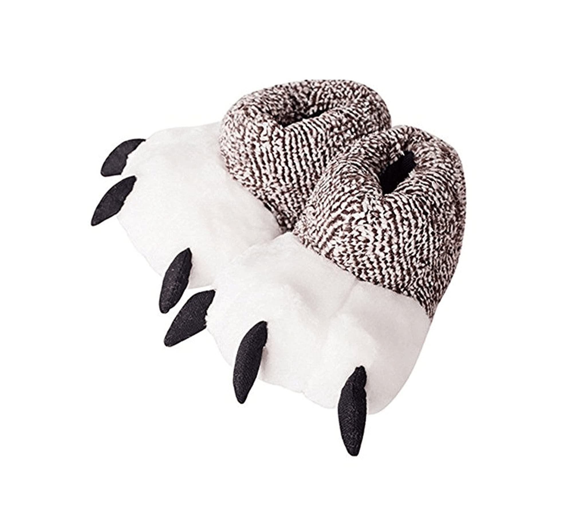 LANFIRE Unisex Polar Bear Paw Slippers - Soft Plush Furry Animal House Shoes for Men & Women - Cozy Winter Indoor Boots for Couples - Perfect Gift for Christmas & Home Relaxation