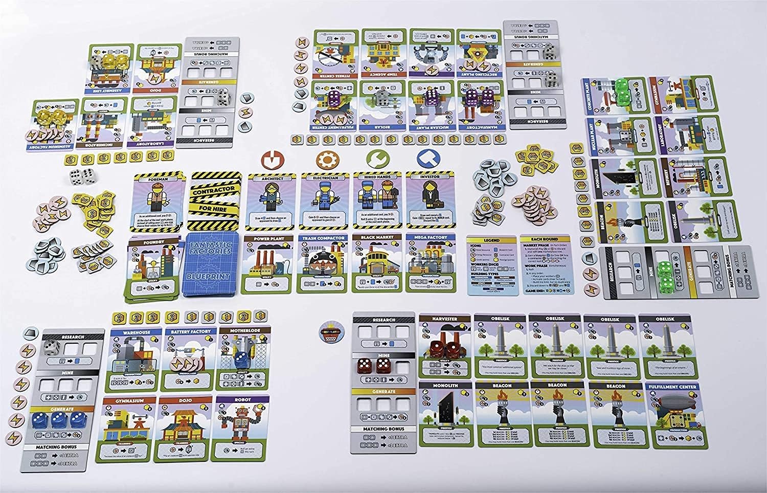 Fantastic Factories Strategy Board Game for Adults & Families - Fun Factory Building & Resource Management Game for Game Nights & Parties