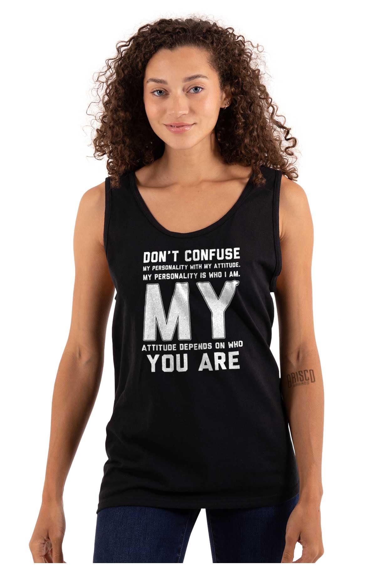 Funny Quote Tank Top T-Shirts for Men & Women - Personality & Attitude Graphic Tees - Perfect for Casual Wear, Parties & Gifts