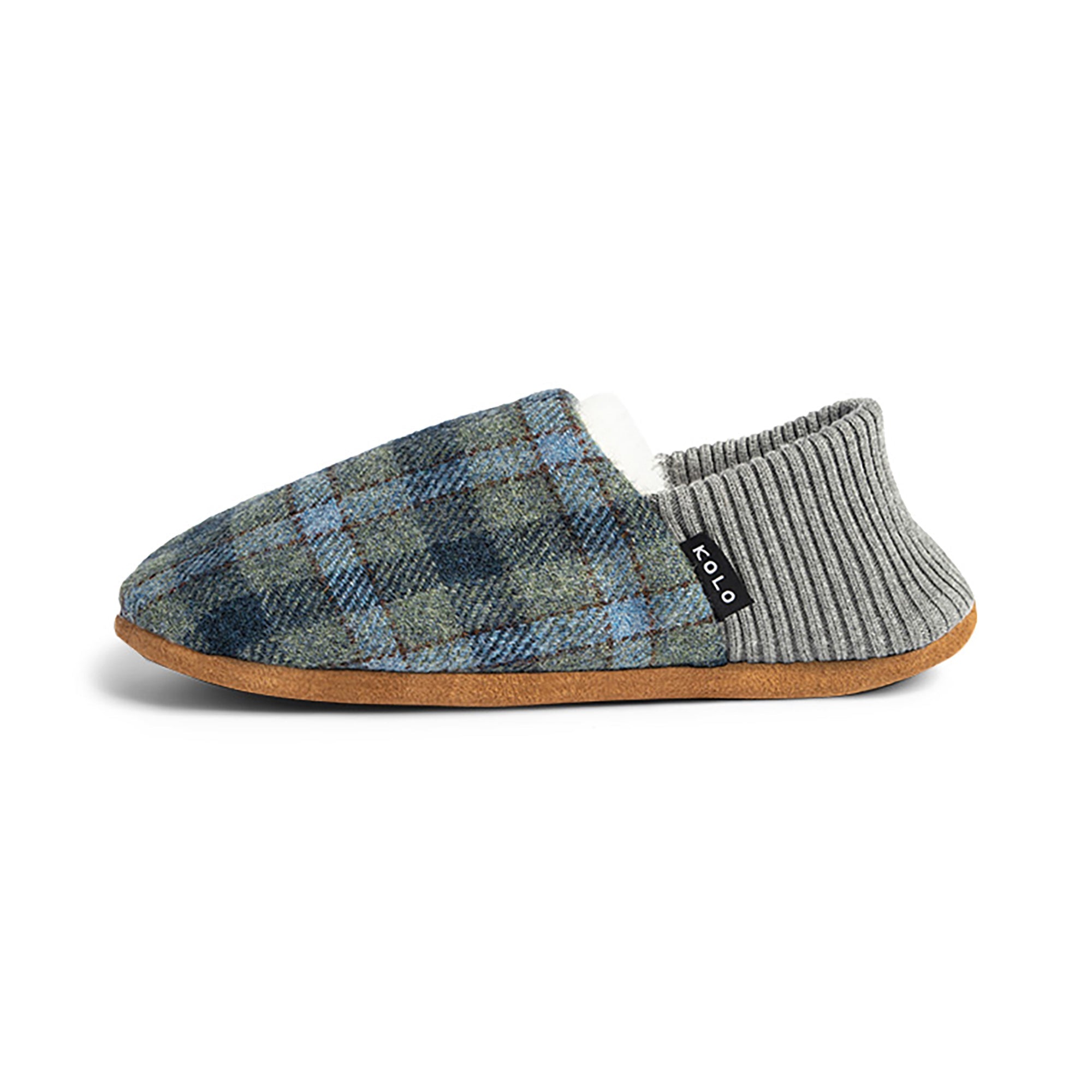 Lanton Tweed House Slippers - Cozy Fur Lined Indoor Shoes for Women & Men - Perfect for Winter Comfort at Home, Office, or Relaxing by the Fireplace