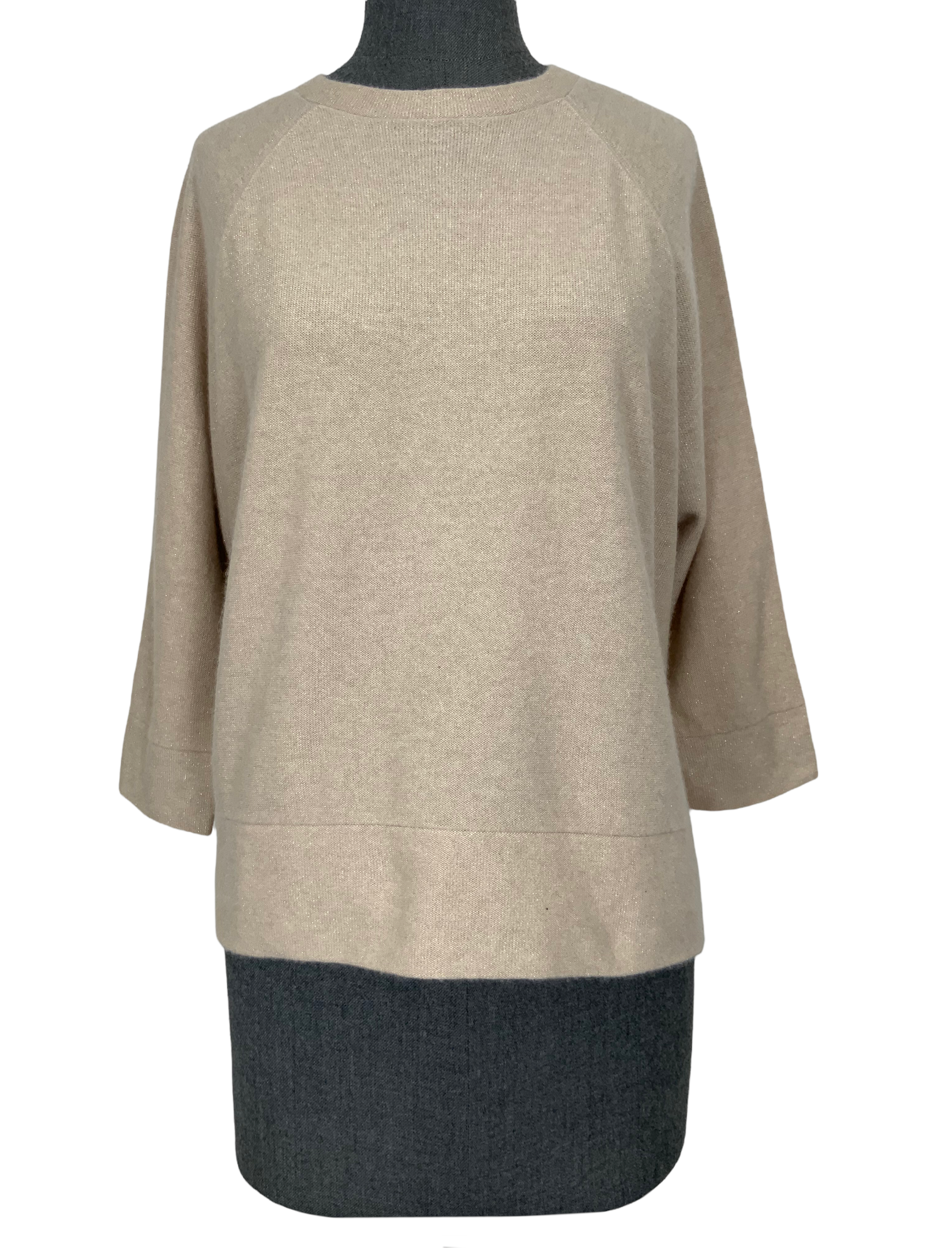 Brunello Cucinelli Women's Oversized Cashmere Sweater - Soft Luxury Knit Pullover, Size XS | Perfect for Winter Layering, Office Wear & Casual Outfits